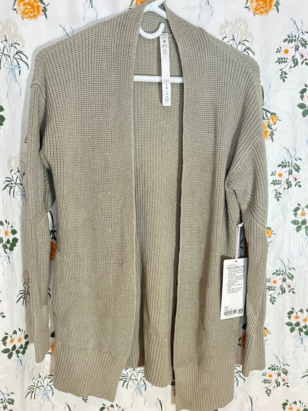 Lululemon Cashlu Sweater Wrap Cardigan | Raw Linen |  XS/S NWT